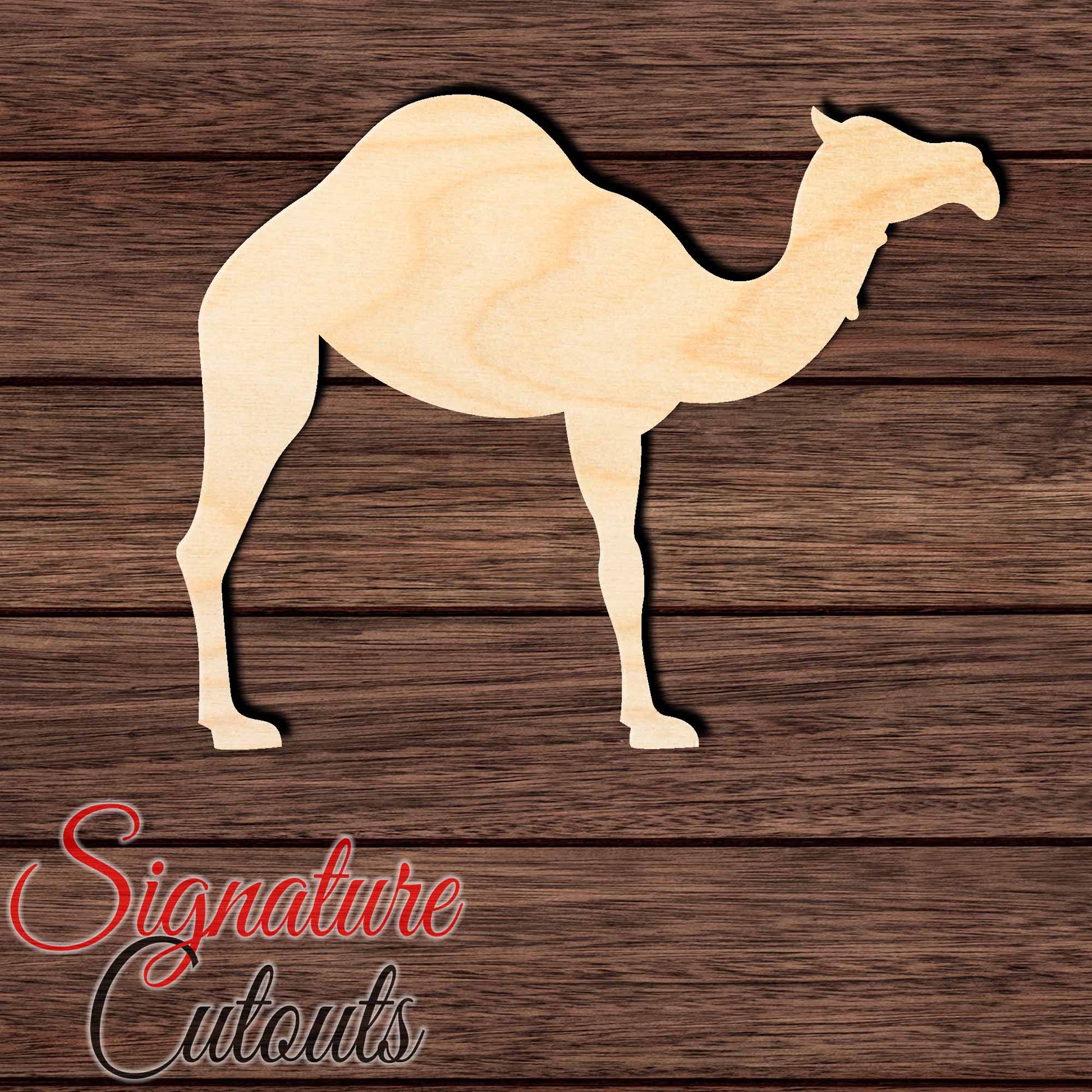 Camel 002 Shape Cutout in Wood, Acrylic or Acrylic Mirror - Signature Cutouts