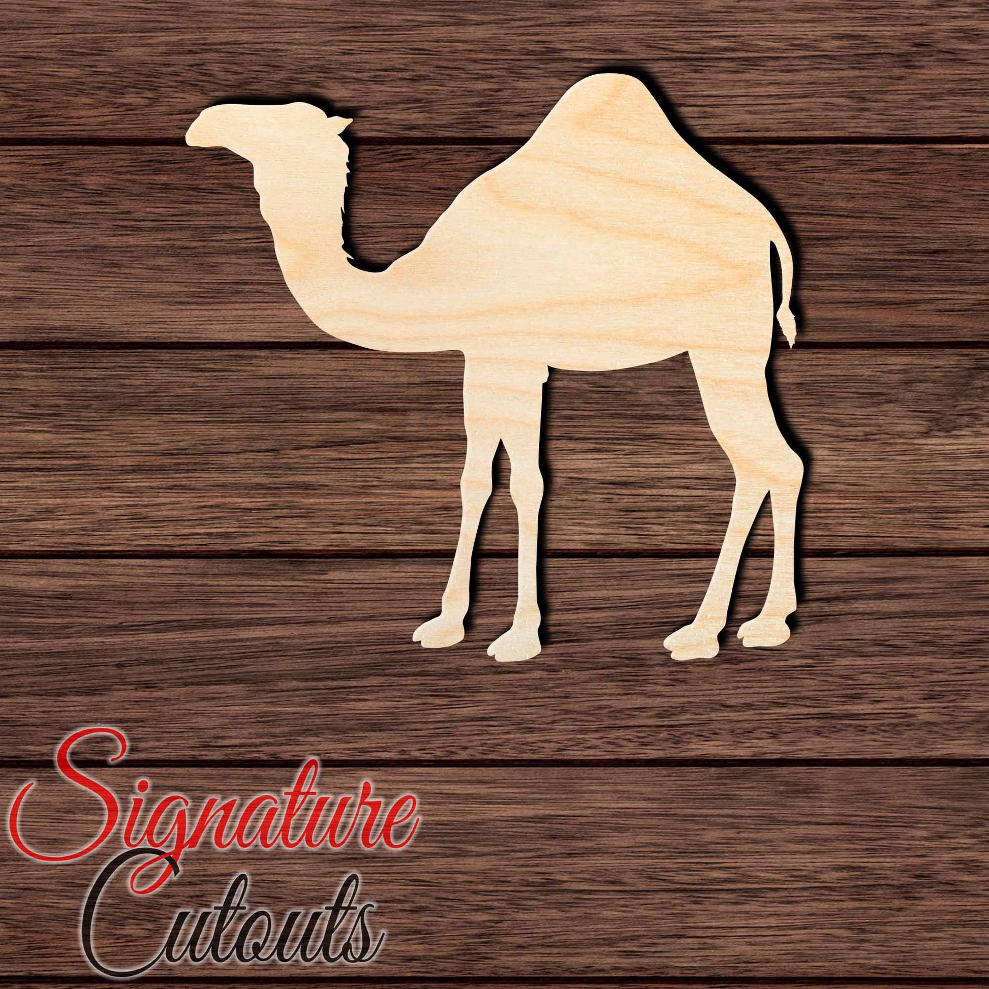 Camel 003 Shape Cutout in Wood, Acrylic or Acrylic Mirror - Signature Cutouts