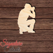 Camera Man 001 Shape Cutout in Wood, Acrylic or Acrylic Mirror - Signature Cutouts