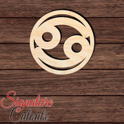 Cancer 002 Shape Cutout in Wood, Acrylic or Acrylic Mirror - Signature Cutouts