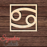 Cancer 003 Shape Cutout in Wood, Acrylic or Acrylic Mirror - Signature Cutouts