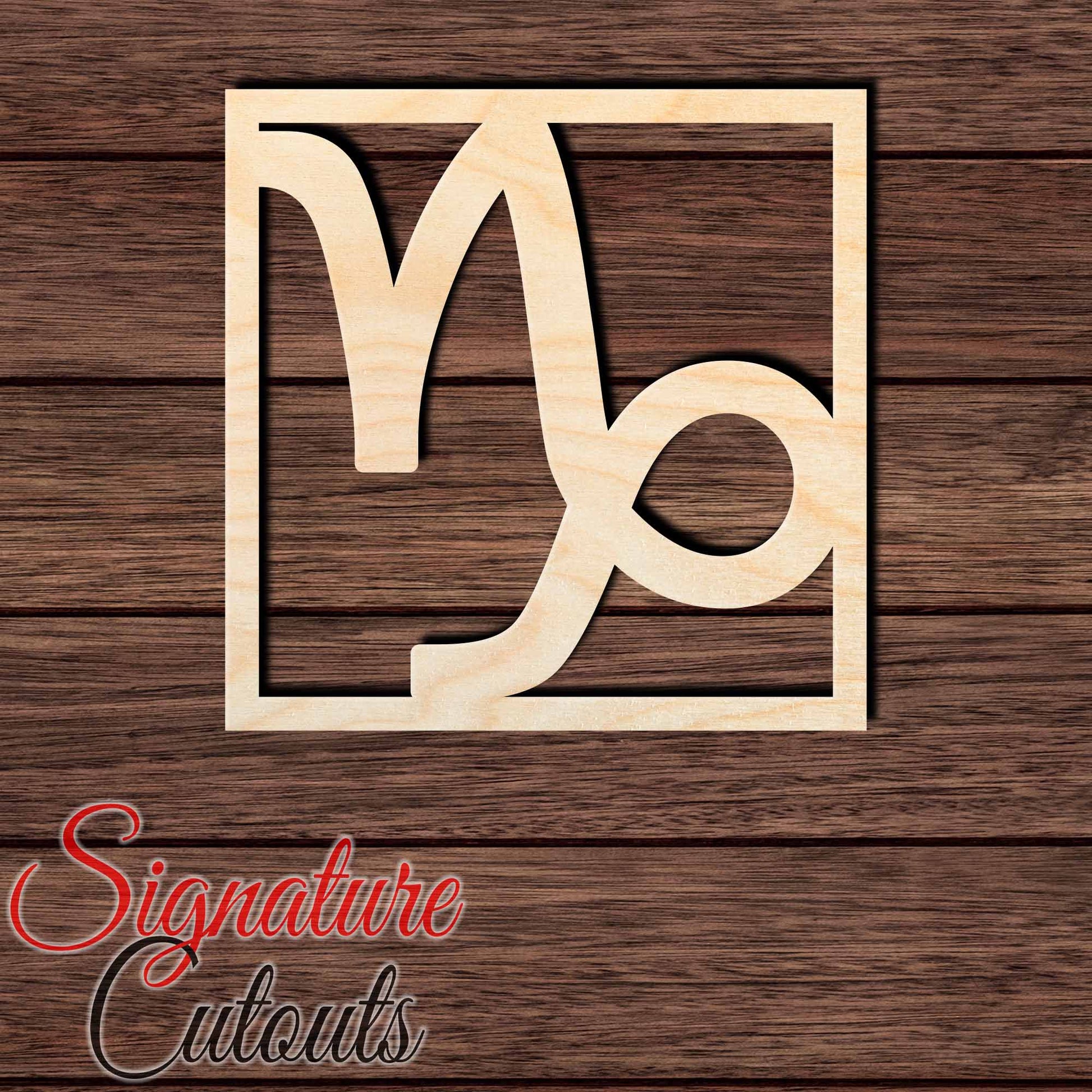 Capricorn 002 Shape Cutout in Wood, Acrylic or Acrylic Mirror - Signature Cutouts