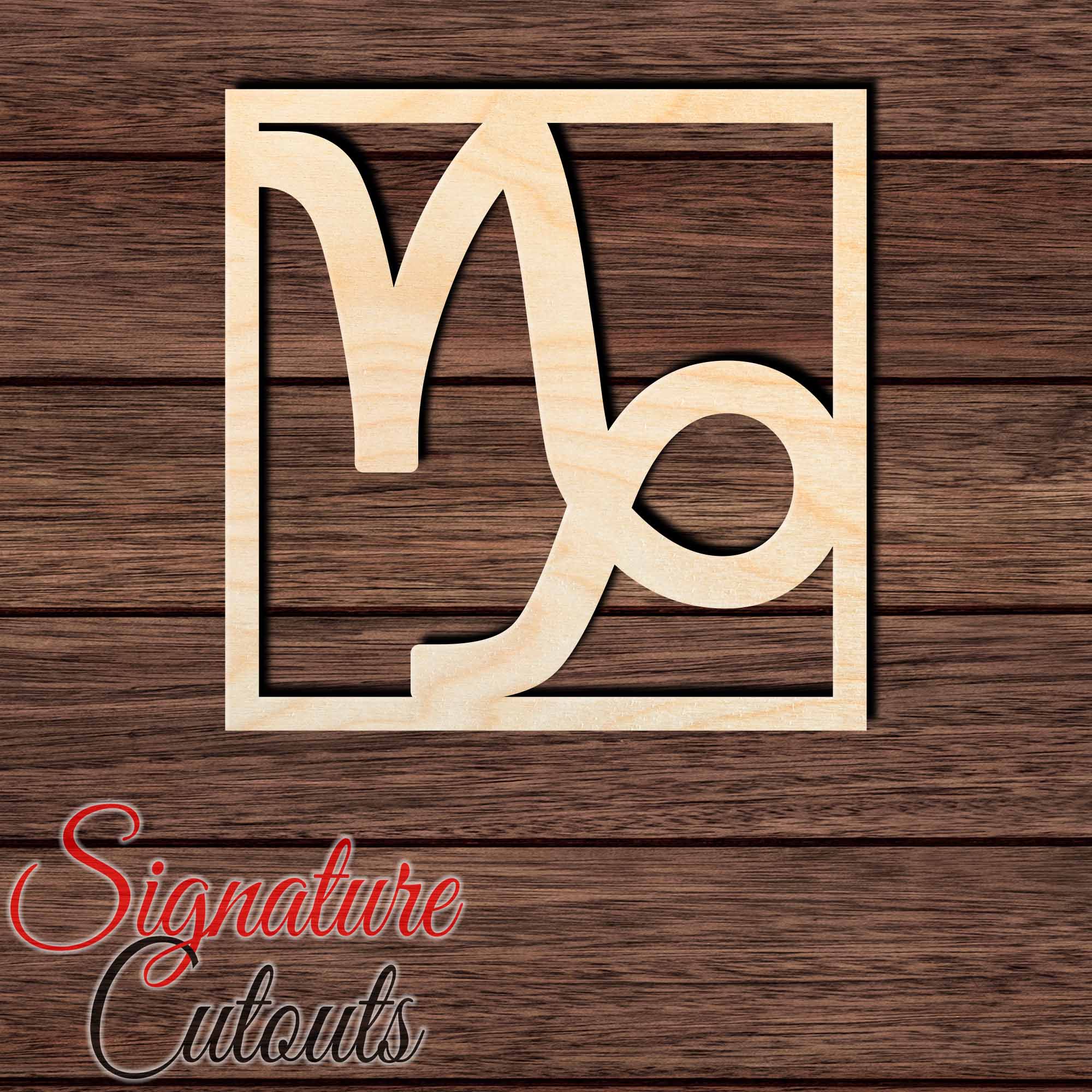 Capricorn 002 Shape Cutout in Wood, Acrylic or Acrylic Mirror - Signature Cutouts