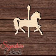 Carousel Horse 001 Shape Cutout in Wood, Acrylic or Acrylic Mirror - Signature Cutouts