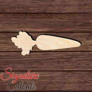 Carrot 003 Shape Cutout in Wood, Acrylic or Acrylic Mirror - Signature Cutouts
