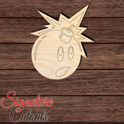 Cartoon Hypebeast Bomb 001 Shape Cutout in Wood, Acrylic or Acrylic Mirror - Signature Cutouts