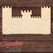 Castle 006 Shape Cutout in Wood, Acrylic or Acrylic Mirror - Signature Cutouts