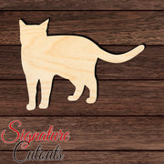 Cat 003 Shape Cutout in Wood, Acrylic or Acrylic Mirror - Signature Cutouts