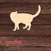 Cat 005 Shape Cutout in Wood, Acrylic or Acrylic Mirror - Signature Cutouts