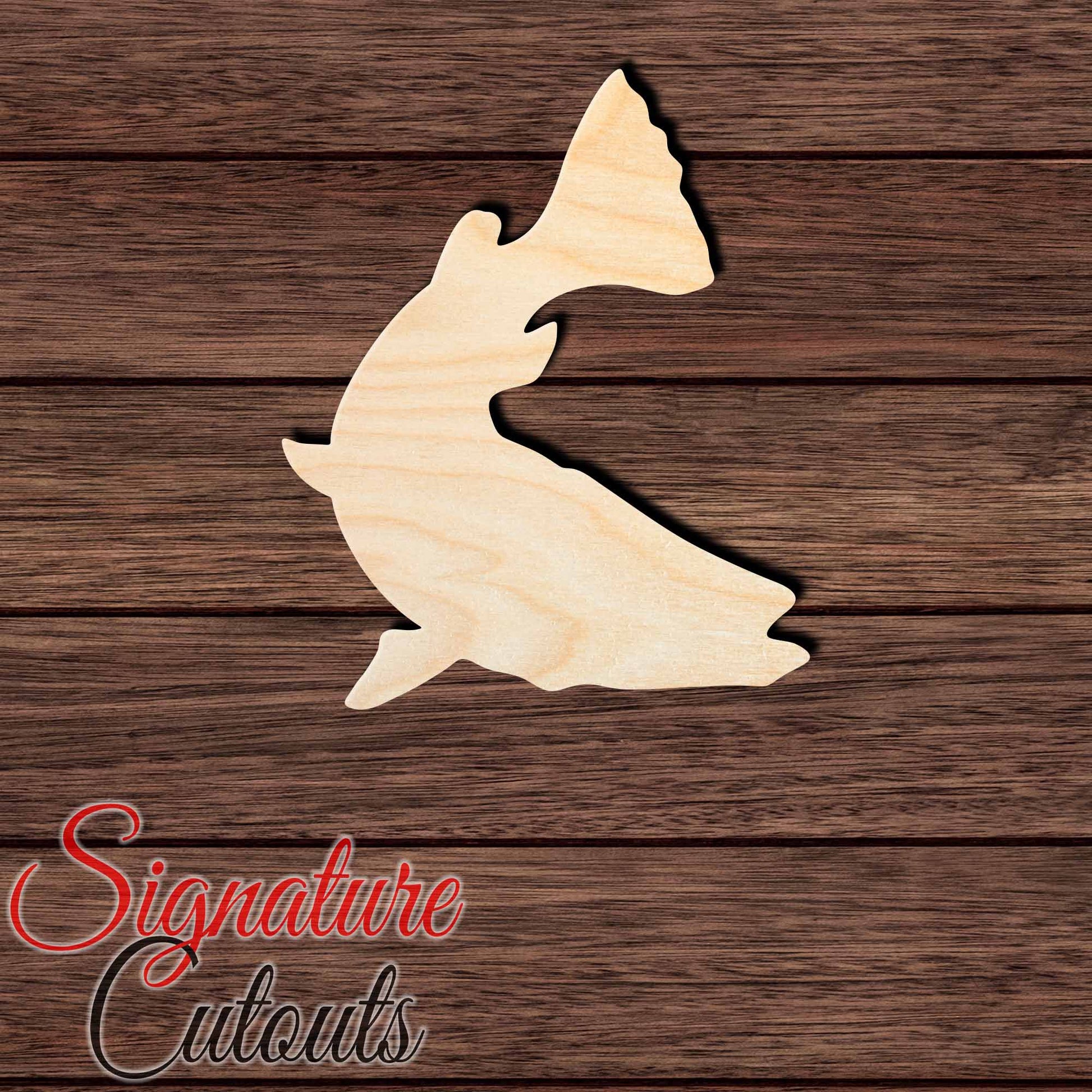 Catfish 001 Shape Cutout in Wood, Acrylic or Acrylic Mirror - Signature Cutouts