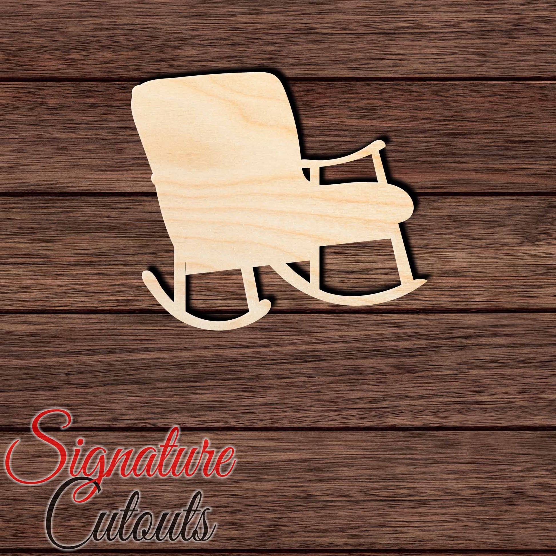 Chair 004 Shape Cutout in Wood, Acrylic or Acrylic Mirror - Signature Cutouts