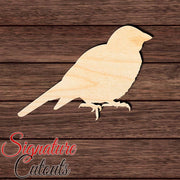 Chickadee Bird 002 Shape Cutout in Wood, Acrylic or Acrylic Mirror - Signature Cutouts