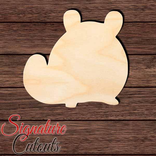 Chinchilla 007 Shape Cutout in Wood, Acrylic or Acrylic Mirror - Signature Cutouts