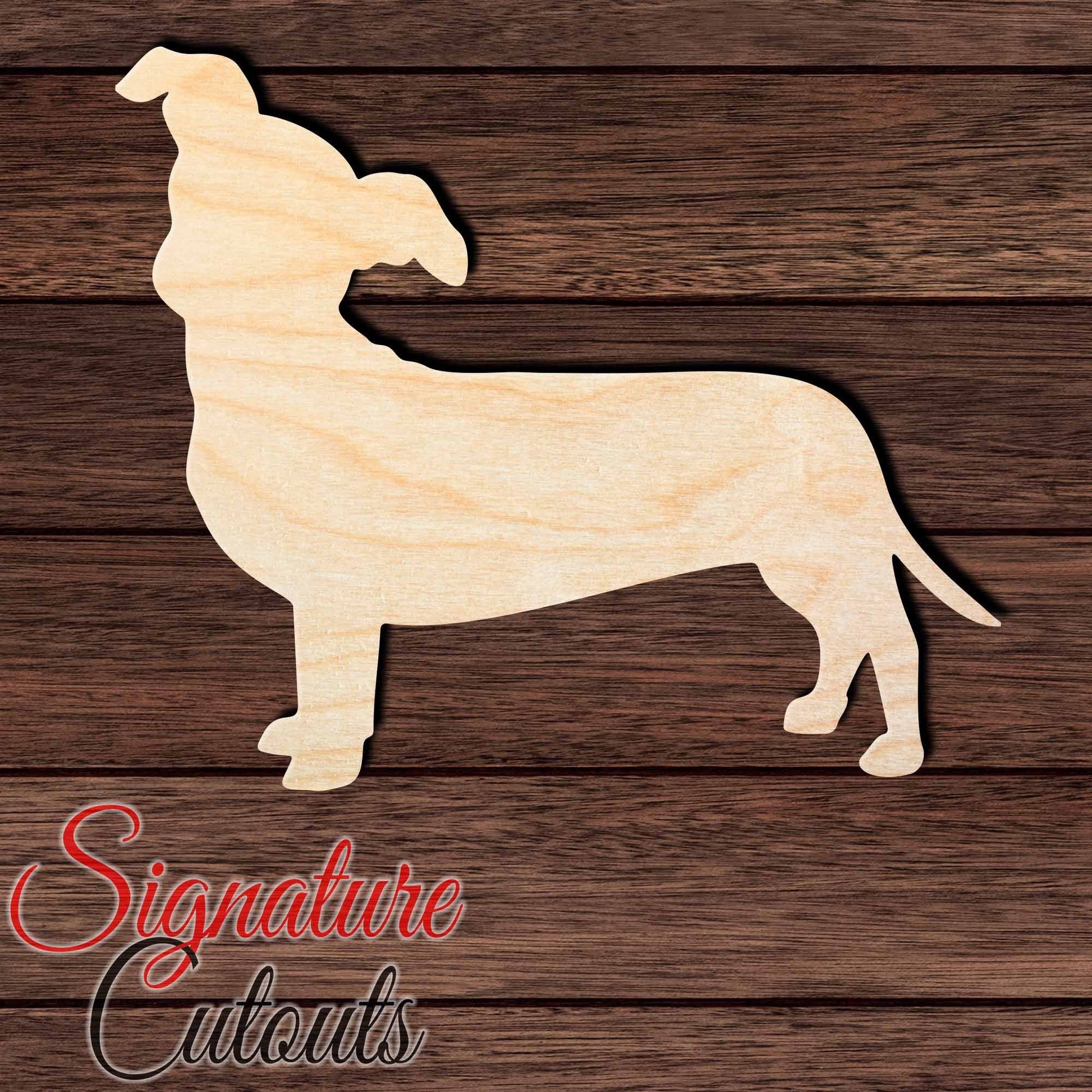 Chiweenie Shape Cutout in Wood, Acrylic or Acrylic Mirror - Signature Cutouts