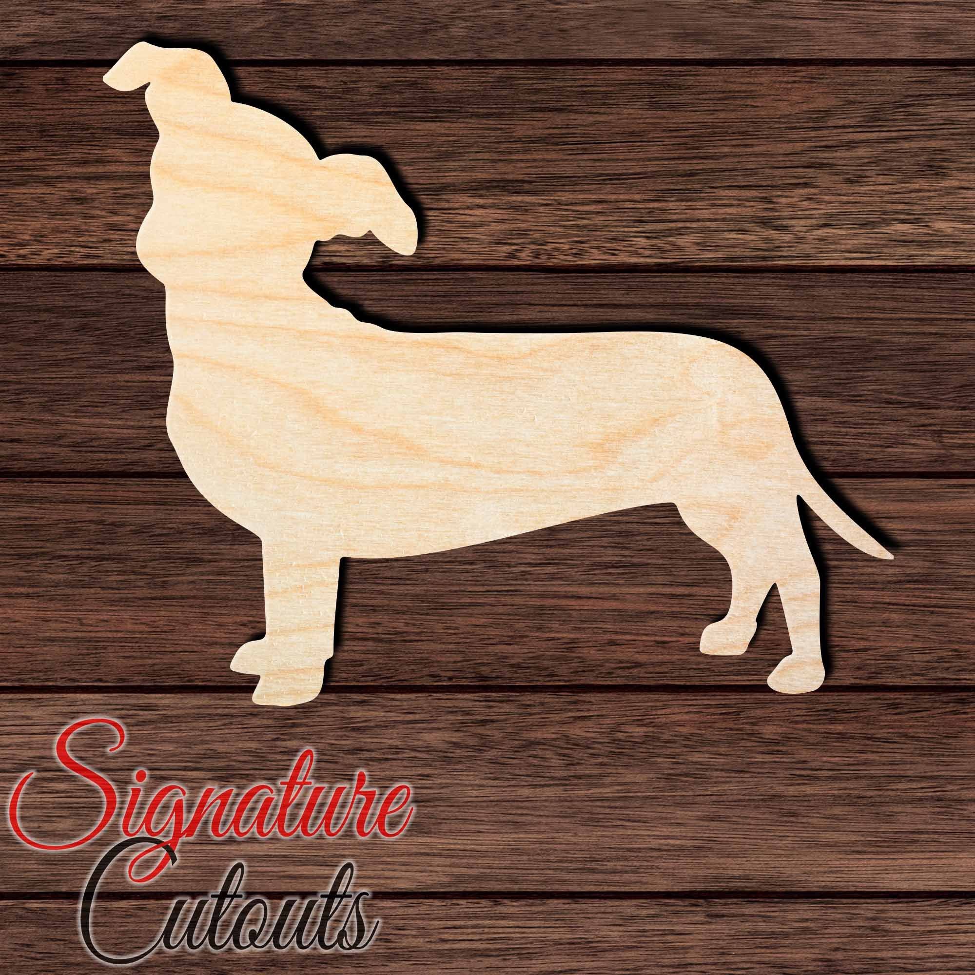 Chiweenie Shape Cutout in Wood, Acrylic or Acrylic Mirror - Signature Cutouts