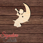 Christmas Angel 001 Shape Cutout in Wood, Acrylic or Acrylic Mirror - Signature Cutouts