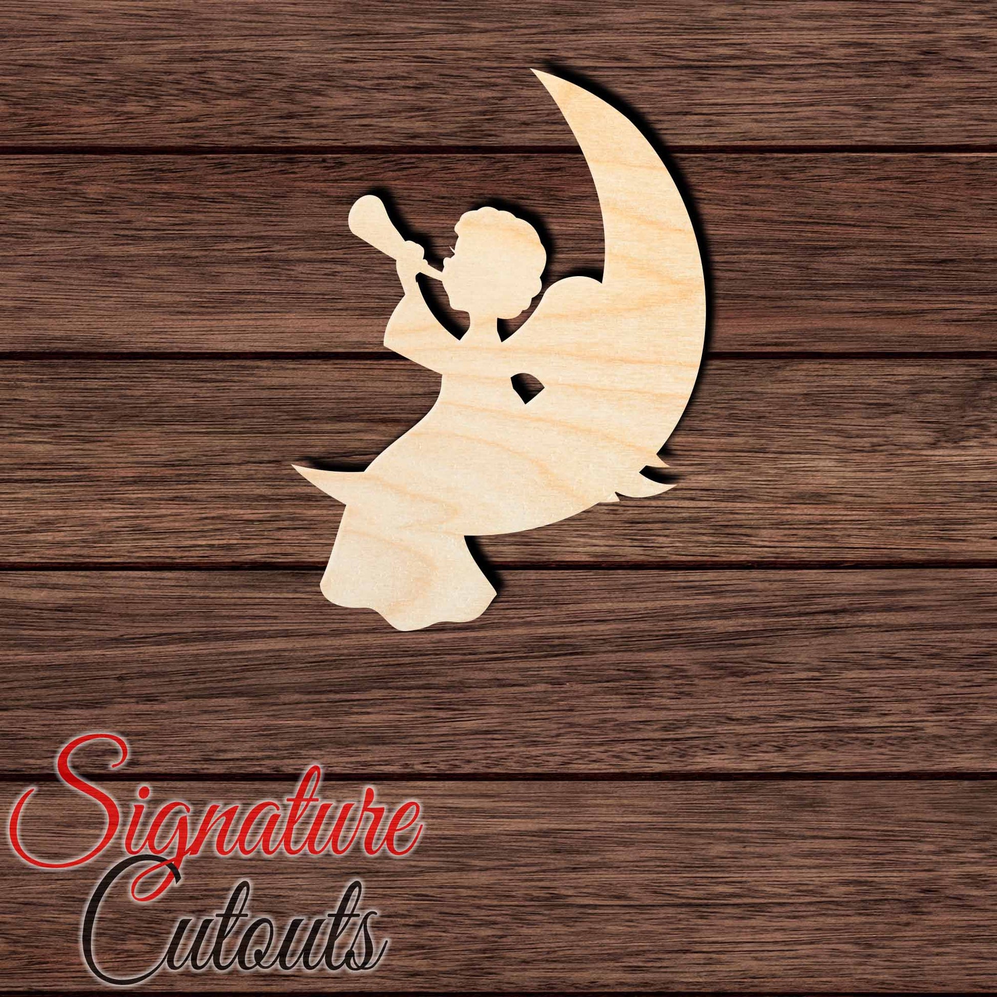 Christmas Angel 001 Shape Cutout in Wood, Acrylic or Acrylic Mirror - Signature Cutouts