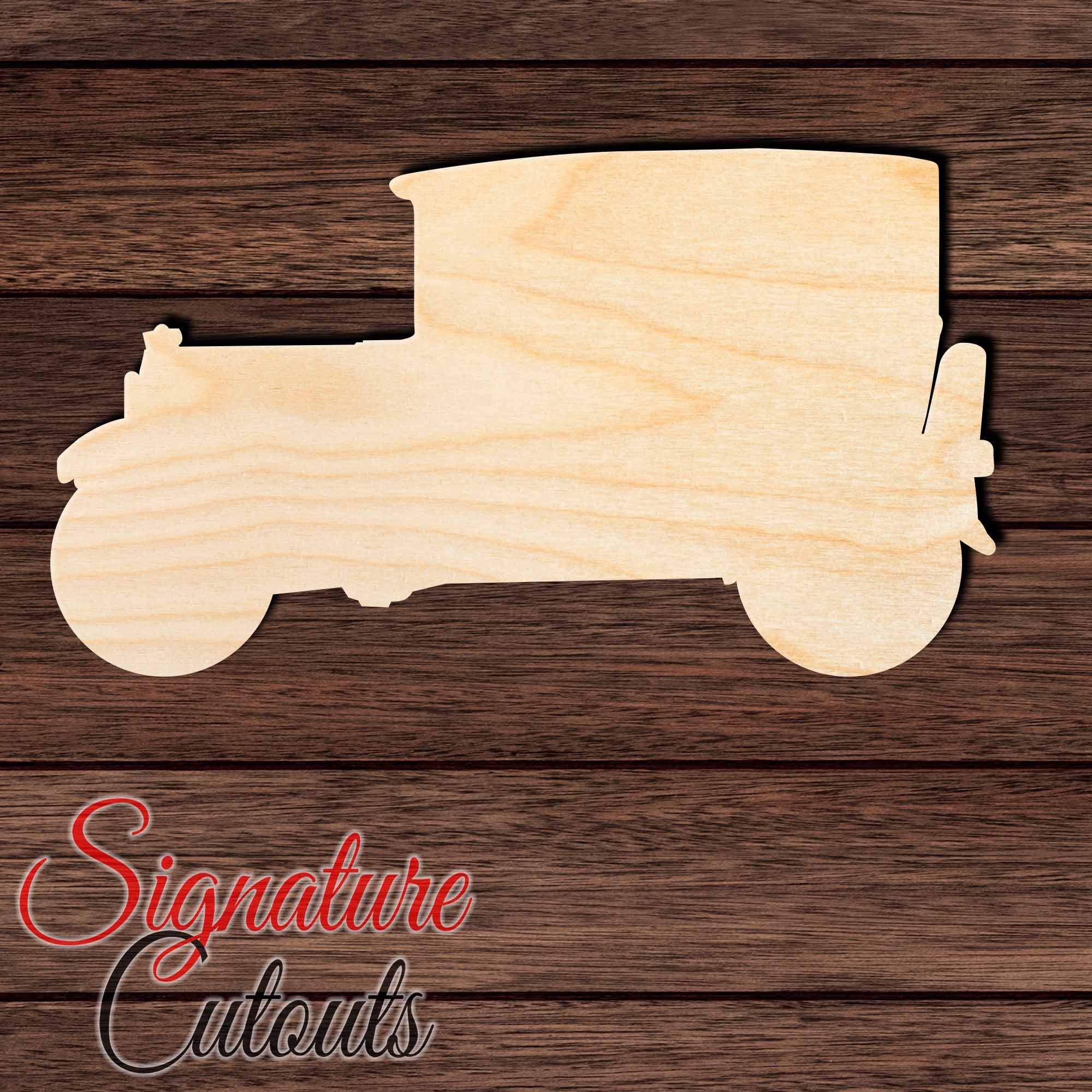 Classic Car 001 Shape Cutout in Wood, Acrylic or Acrylic Mirror - Signature Cutouts