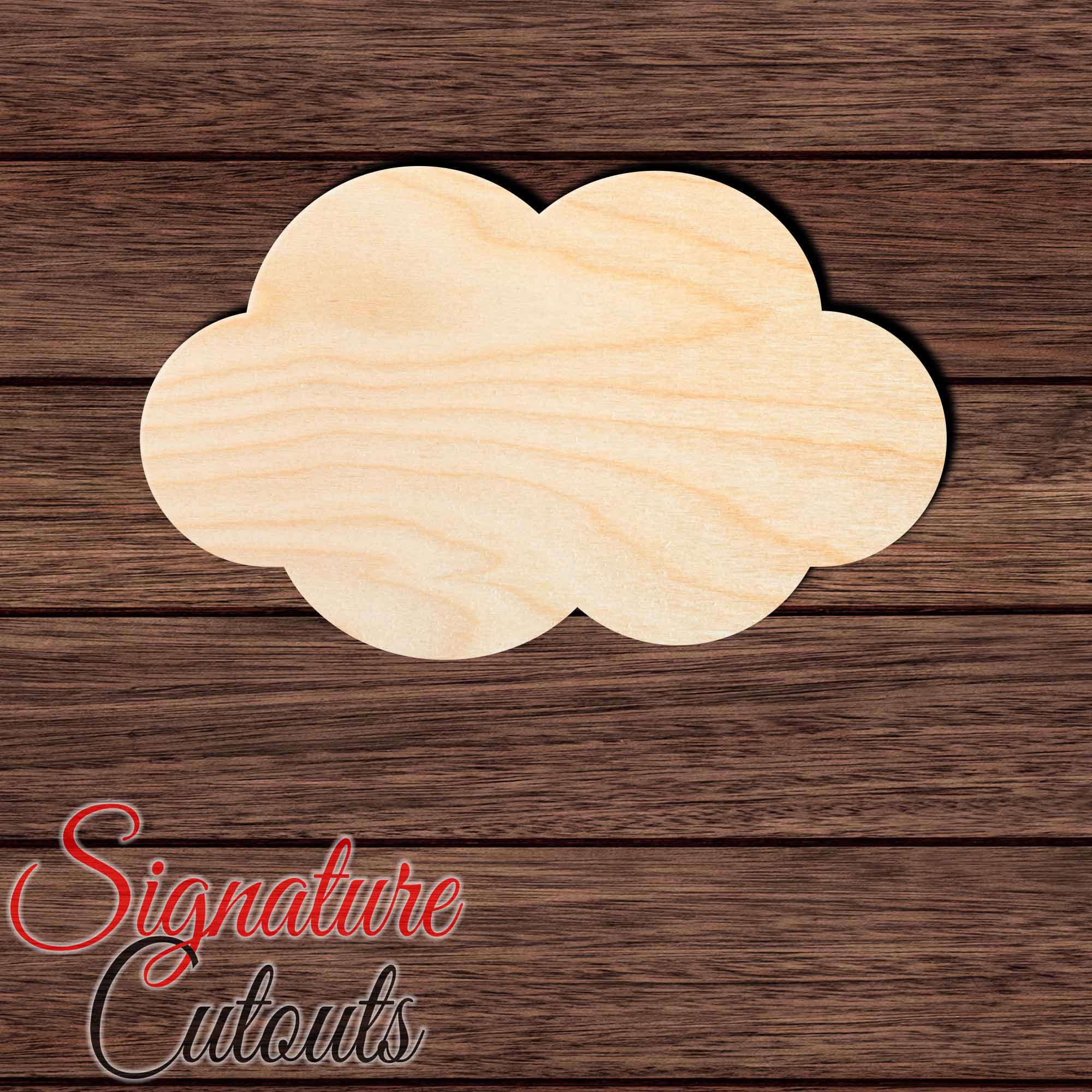 Cloud 009 Shape Cutout - Signature Cutouts