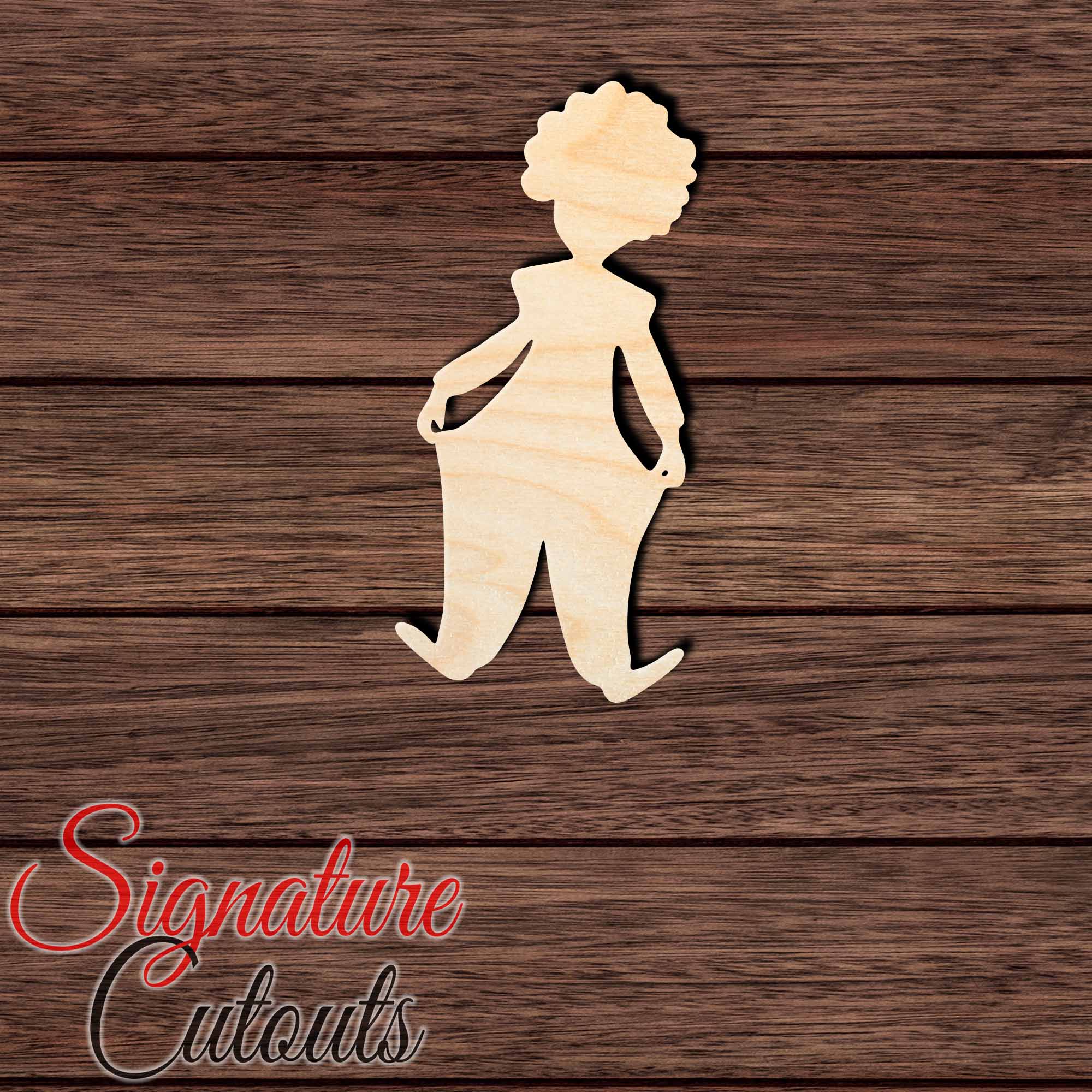 Clown 001 Shape Cutout in Wood, Acrylic or Acrylic Mirror - Signature Cutouts