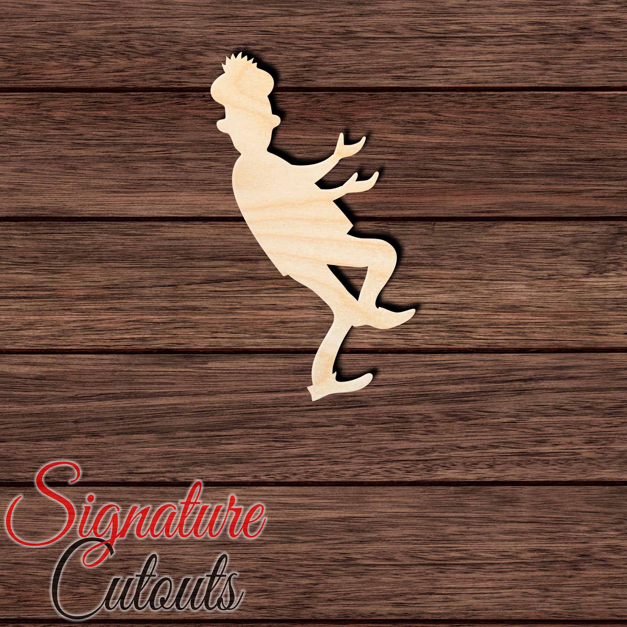 Clown 002 Shape Cutout in Wood, Acrylic or Acrylic Mirror - Signature Cutouts