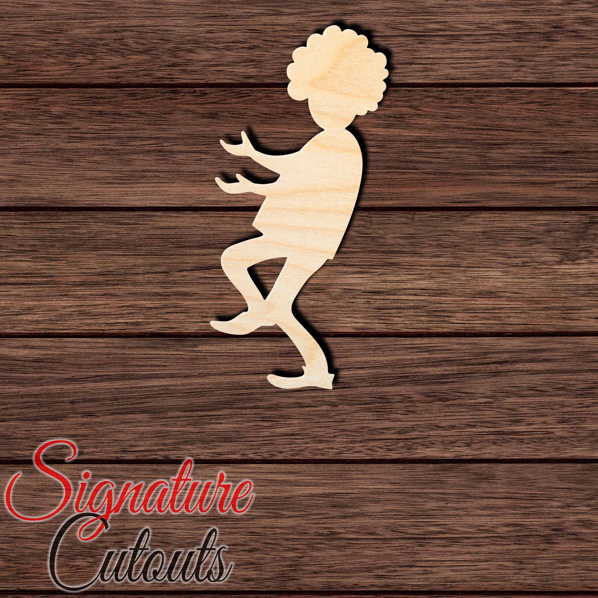 Clown 006 Shape Cutout in Wood, Acrylic or Acrylic Mirror - Signature Cutouts