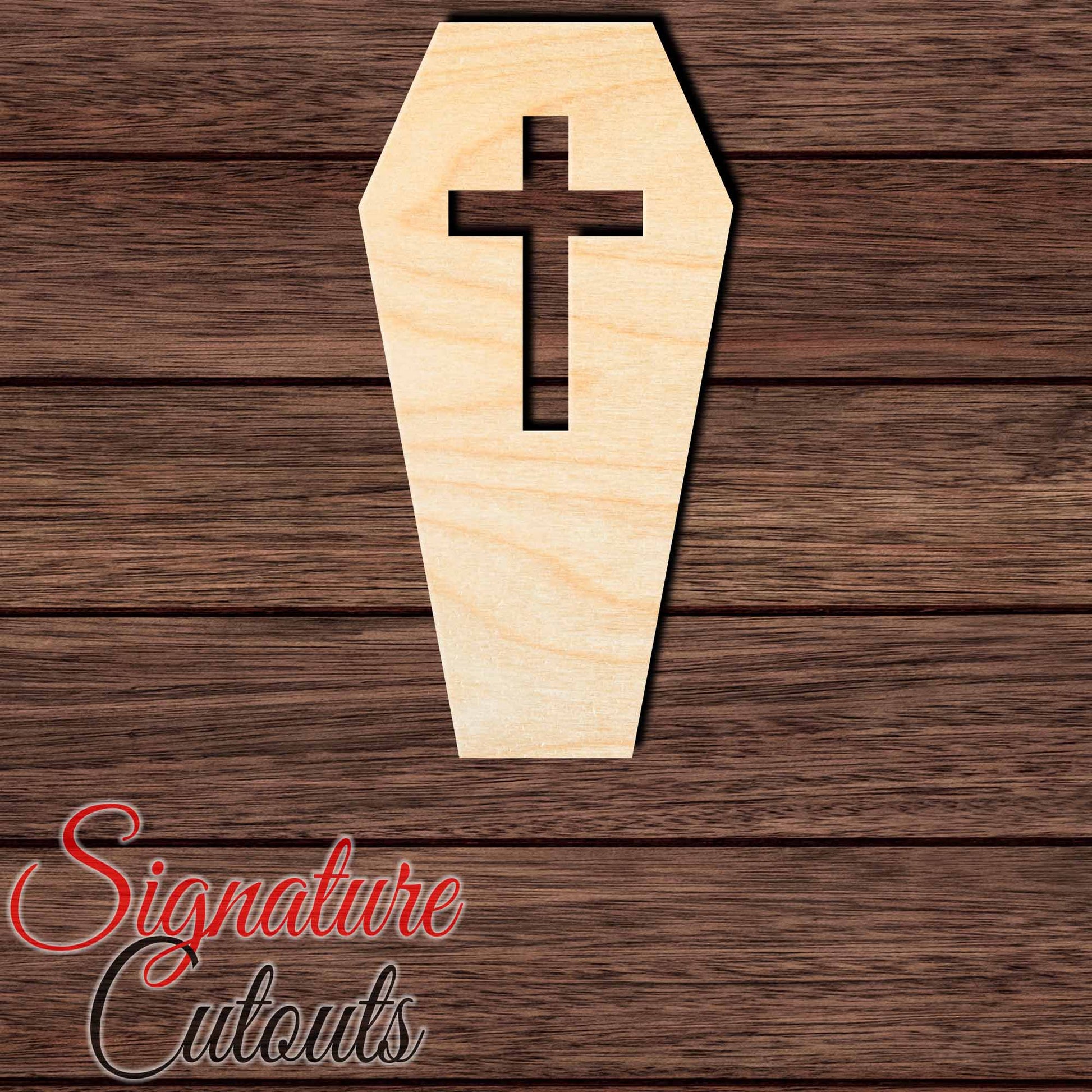 Coffin 001 Shape Cutout - Signature Cutouts