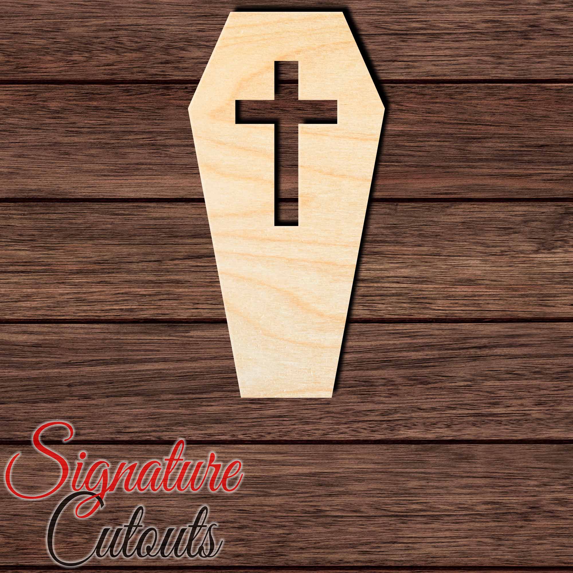 Coffin 001 Shape Cutout - Signature Cutouts