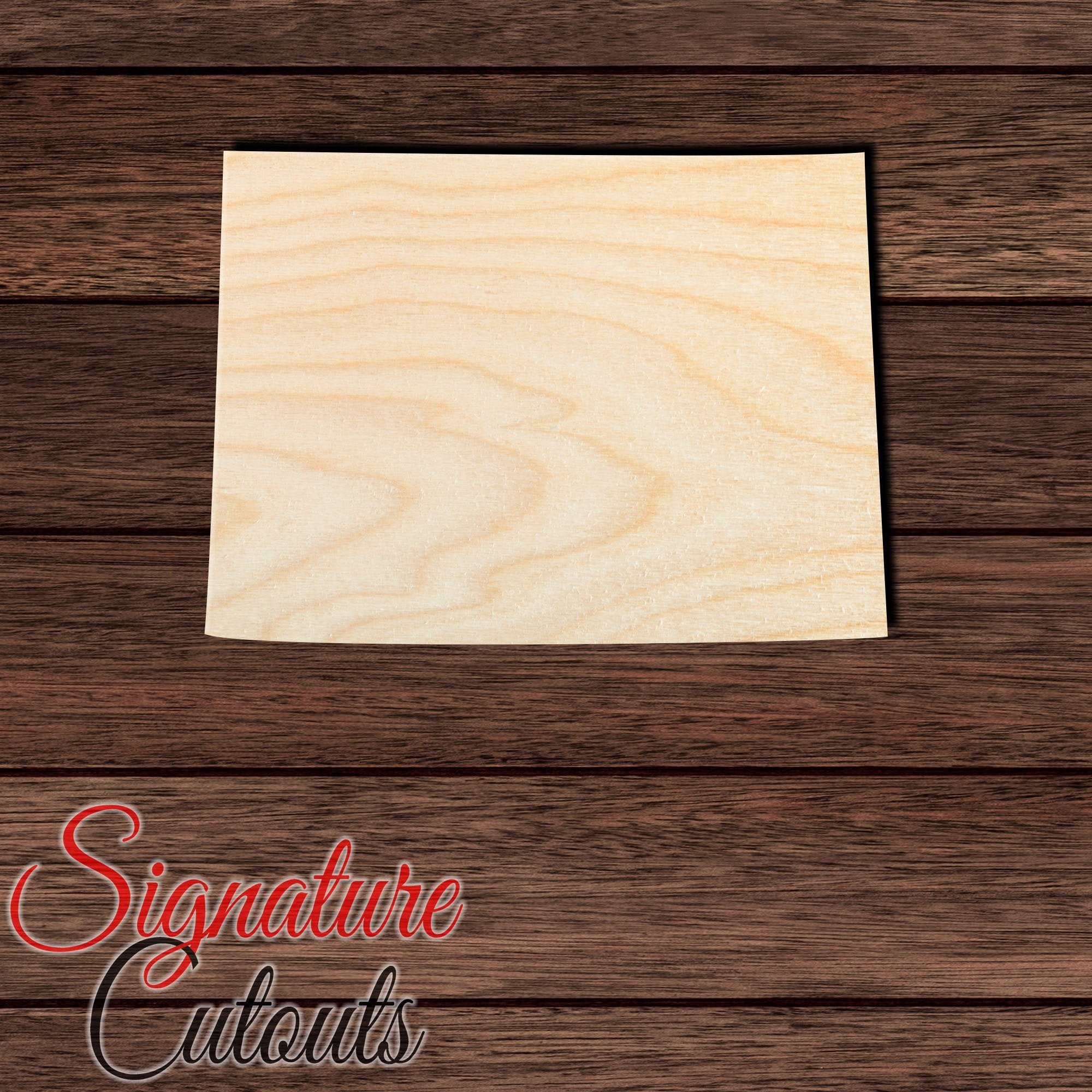 Colorado State Shape Cutout in Wood, Acrylic or Acrylic Mirror - Signature Cutouts