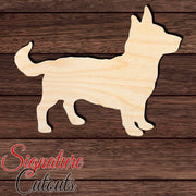 Corman Shepherd Shape Cutout in Wood, Acrylic or Acrylic Mirror - Signature Cutouts