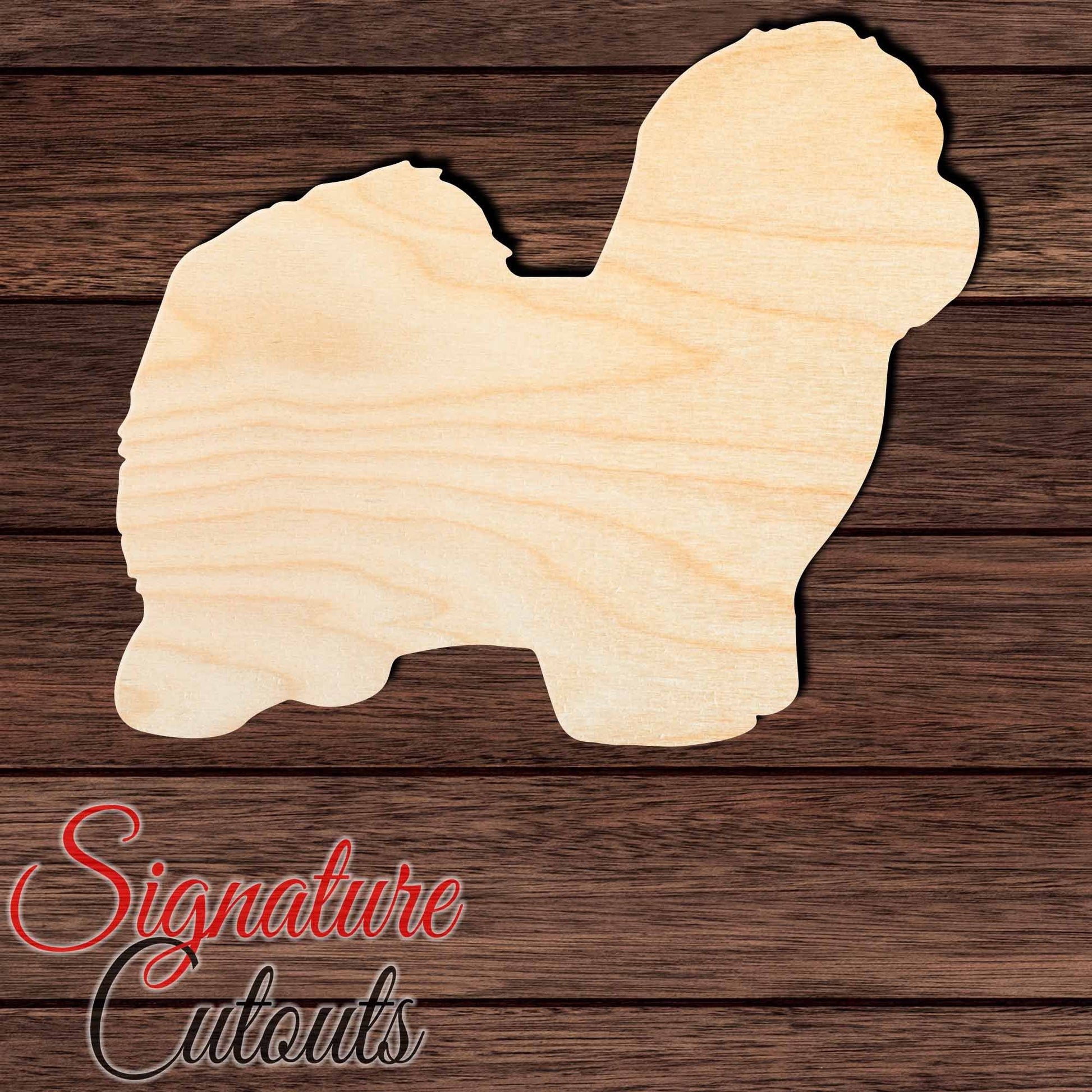 Coton De Tulear Shape Cutout in Wood, Acrylic or Acrylic Mirror - Signature Cutouts