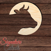 Cow 002 Shape Cutout in Wood, Acrylic or Acrylic Mirror - Signature Cutouts