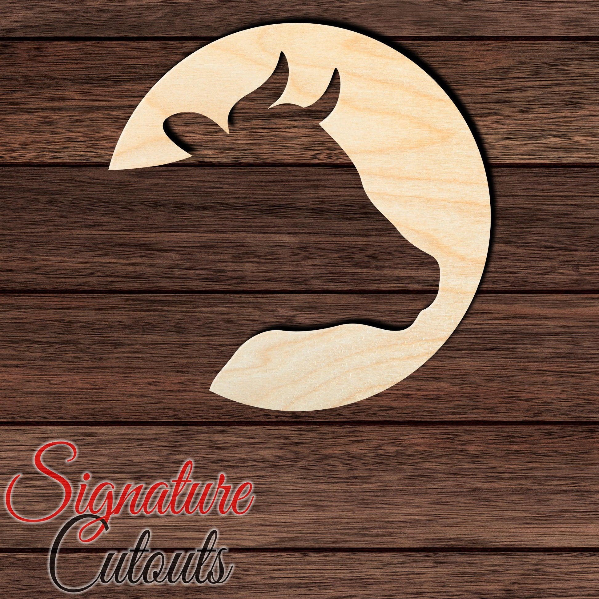 Cow 002 Shape Cutout in Wood, Acrylic or Acrylic Mirror - Signature Cutouts