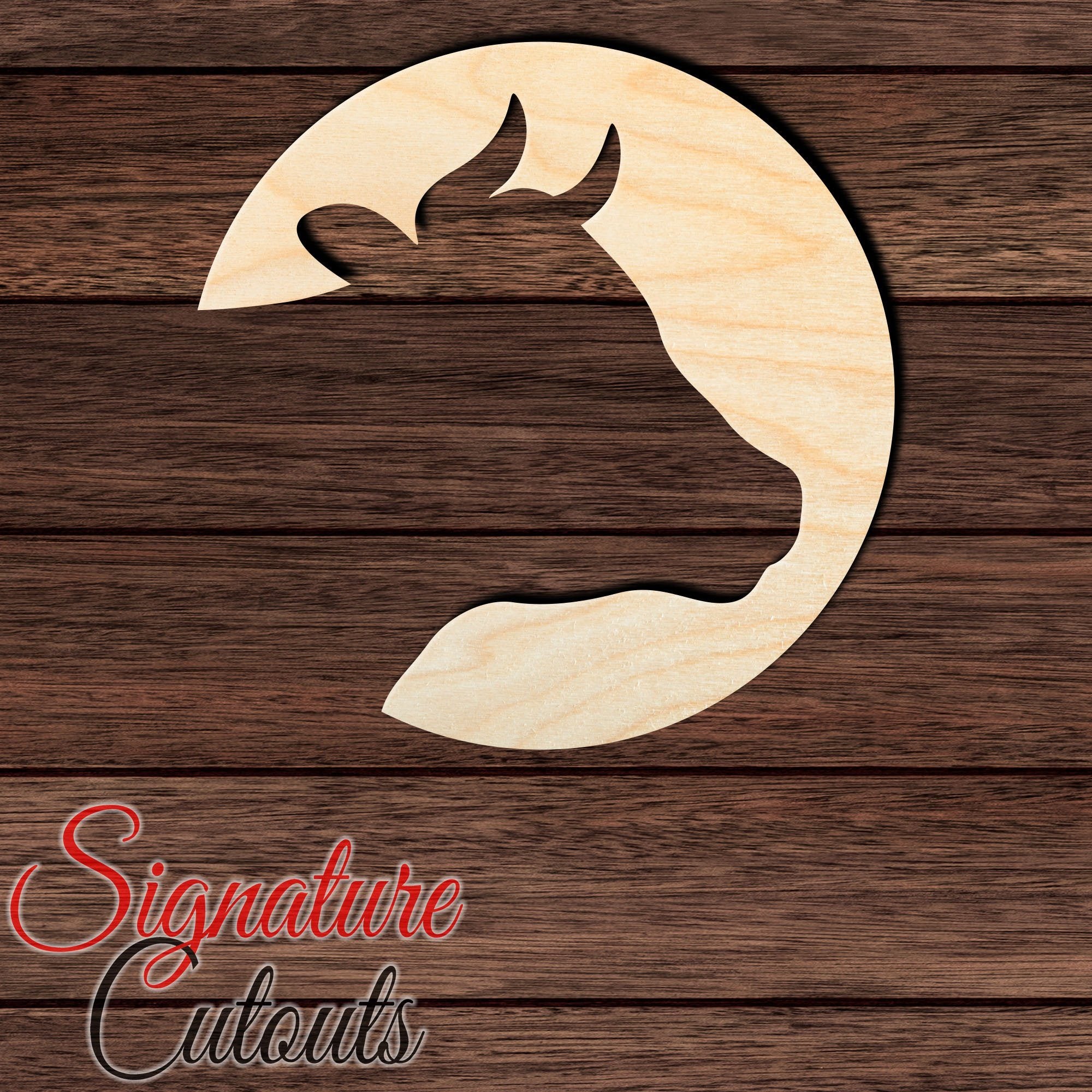Cow 002 Shape Cutout in Wood, Acrylic or Acrylic Mirror - Signature Cutouts