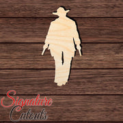Cowboy 002 Shape Cutout in Wood, Acrylic or Acrylic Mirror - Signature Cutouts