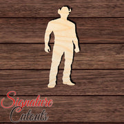 Cowboy 004 Shape Cutout in Wood, Acrylic or Acrylic Mirror - Signature Cutouts