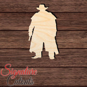 Cowboy 006 Shape Cutout in Wood, Acrylic or Acrylic Mirror - Signature Cutouts