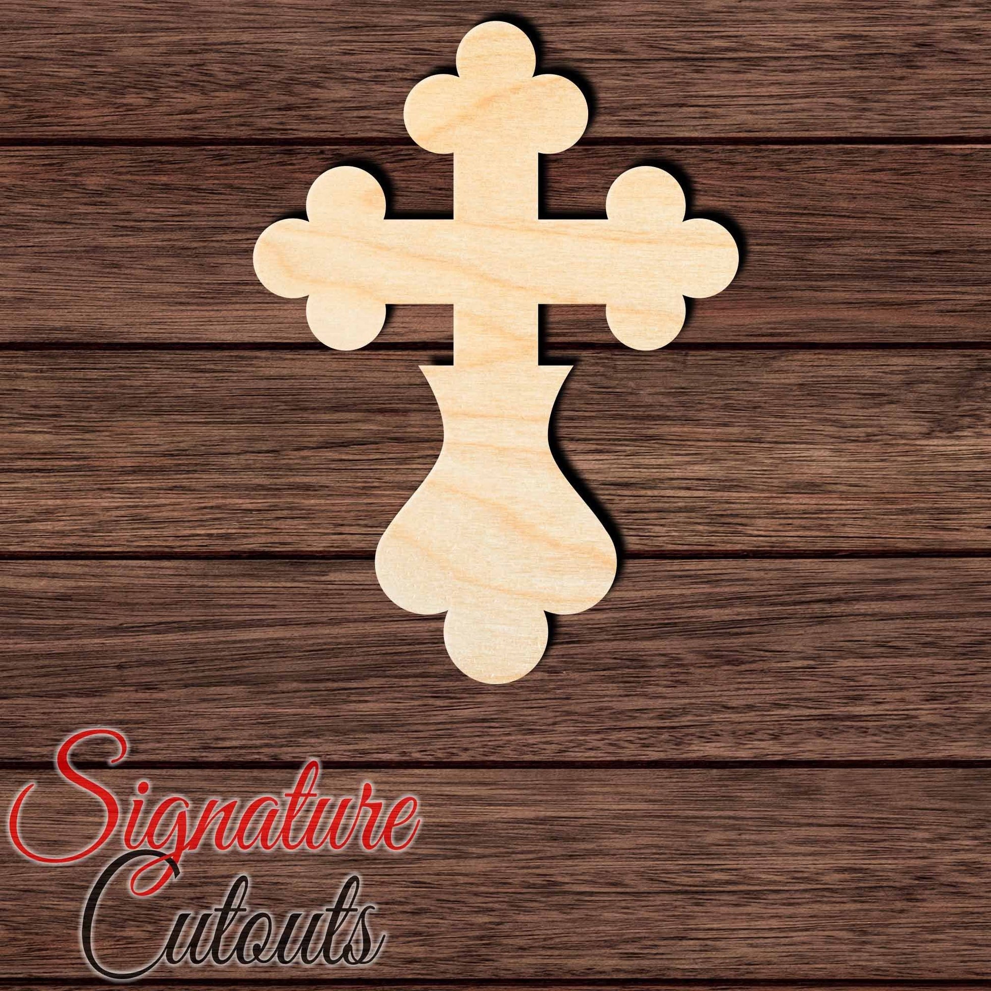 Cross 011 Shape Cutout in Wood, Acrylic or Acrylic Mirror - Signature Cutouts