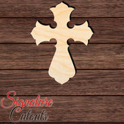 Cross 012 Shape Cutout in Wood, Acrylic or Acrylic Mirror - Signature Cutouts
