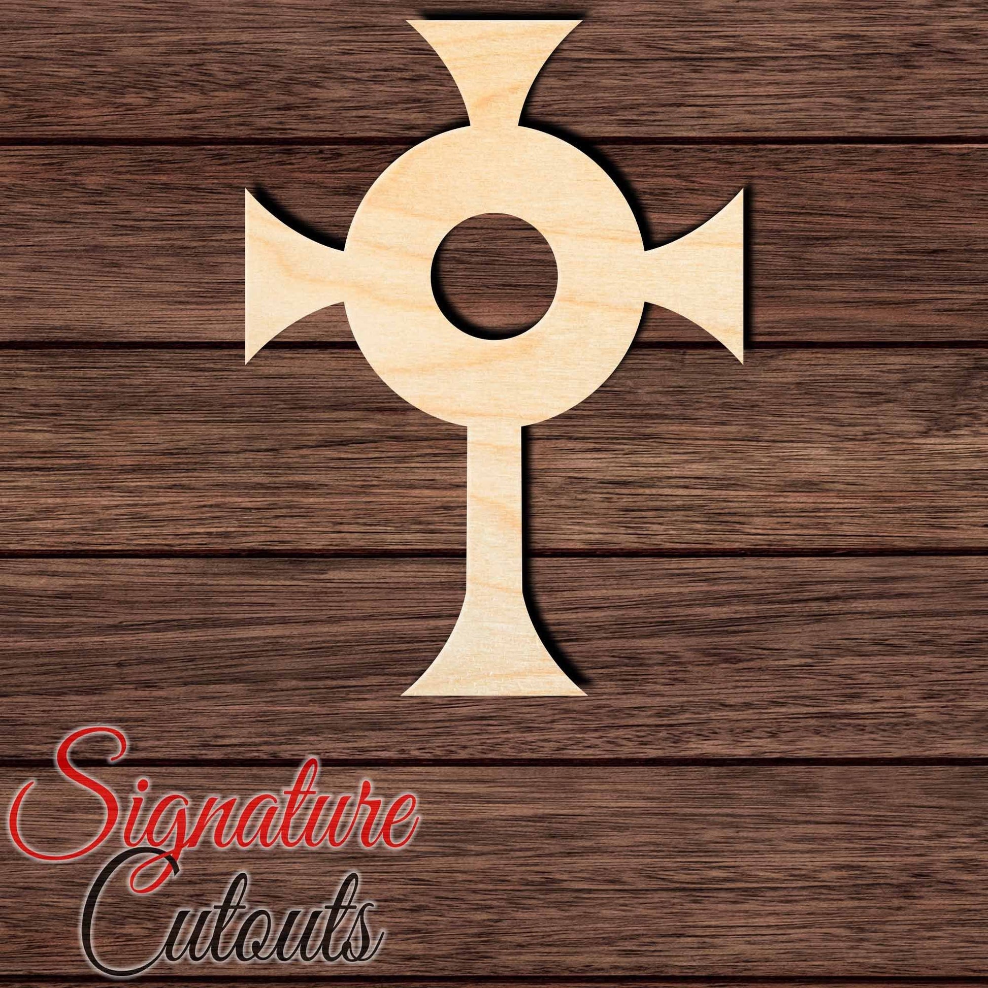Cross 013 Shape Cutout in Wood, Acrylic or Acrylic Mirror - Signature Cutouts
