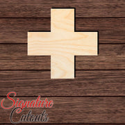 Cross 014 Shape Cutout in Wood, Acrylic or Acrylic Mirror - Signature Cutouts
