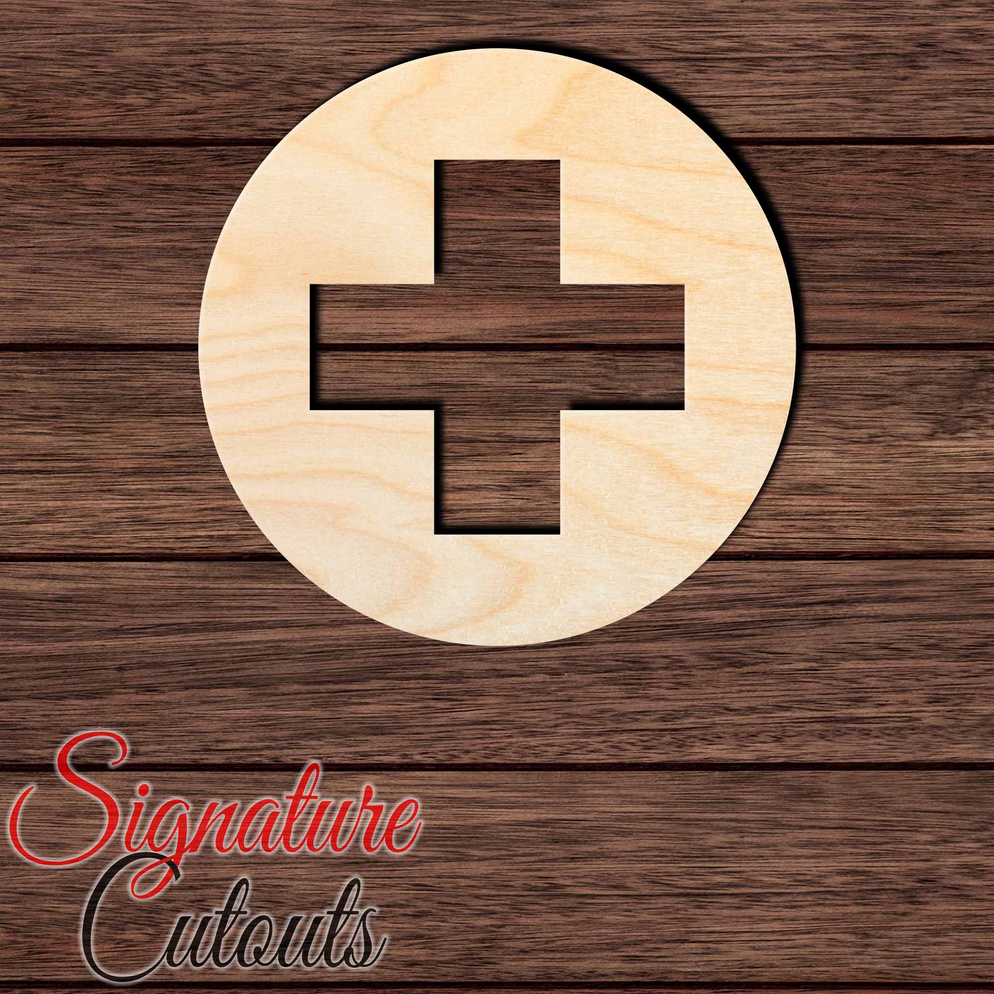 Cross 015 Shape Cutout in Wood, Acrylic or Acrylic Mirror - Signature Cutouts