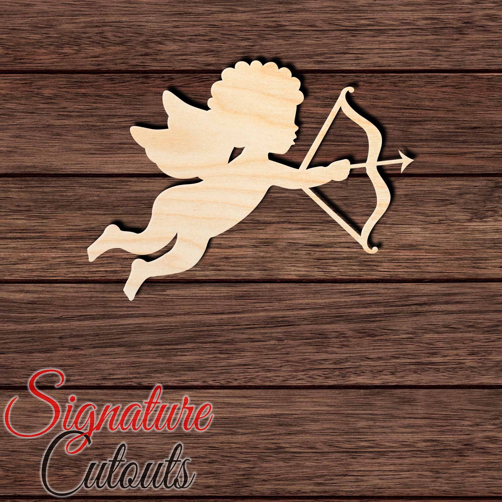 Cupid 004 Shape Cutout in Wood, Acrylic or Acrylic Mirror - Signature Cutouts