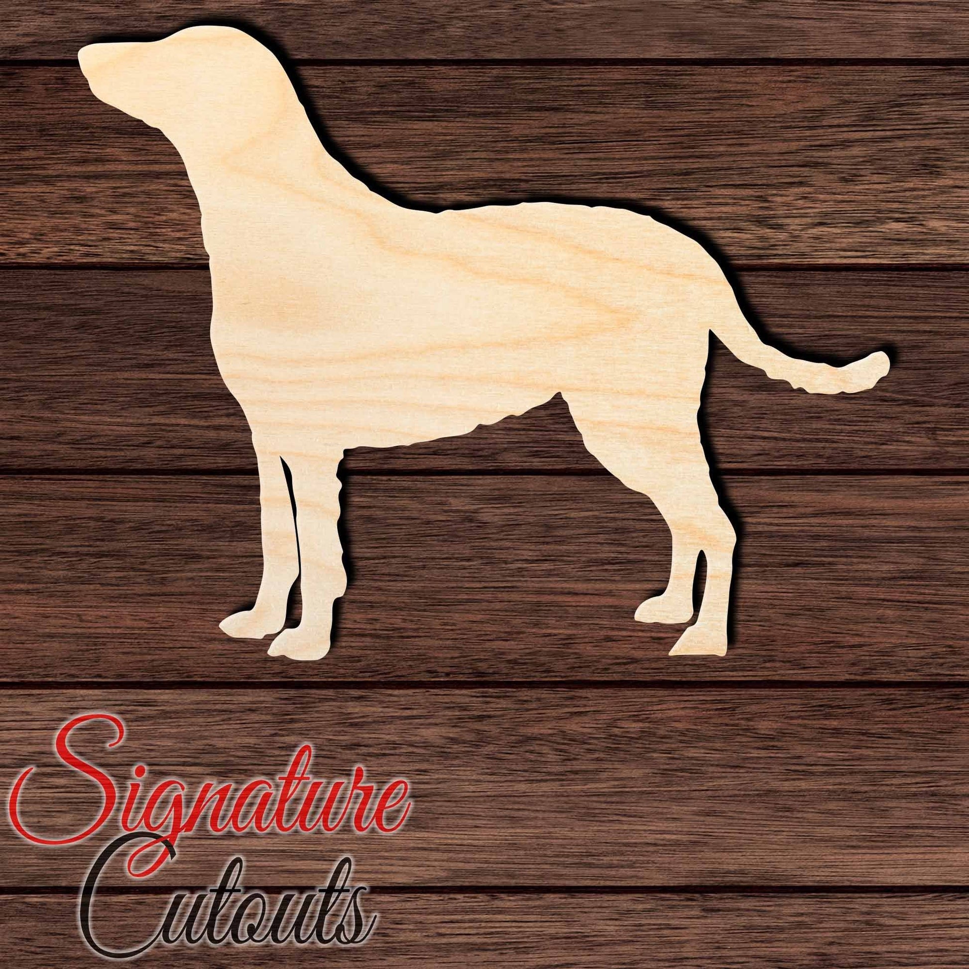 Curly-Coated Retriever Shape Cutout in Wood, Acrylic or Acrylic Mirror - Signature Cutouts