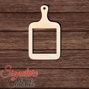 Cutting Board 002 - With Square Hole Shape Cutout in Wood, Acrylic or Acrylic Mirror - Signature Cutouts