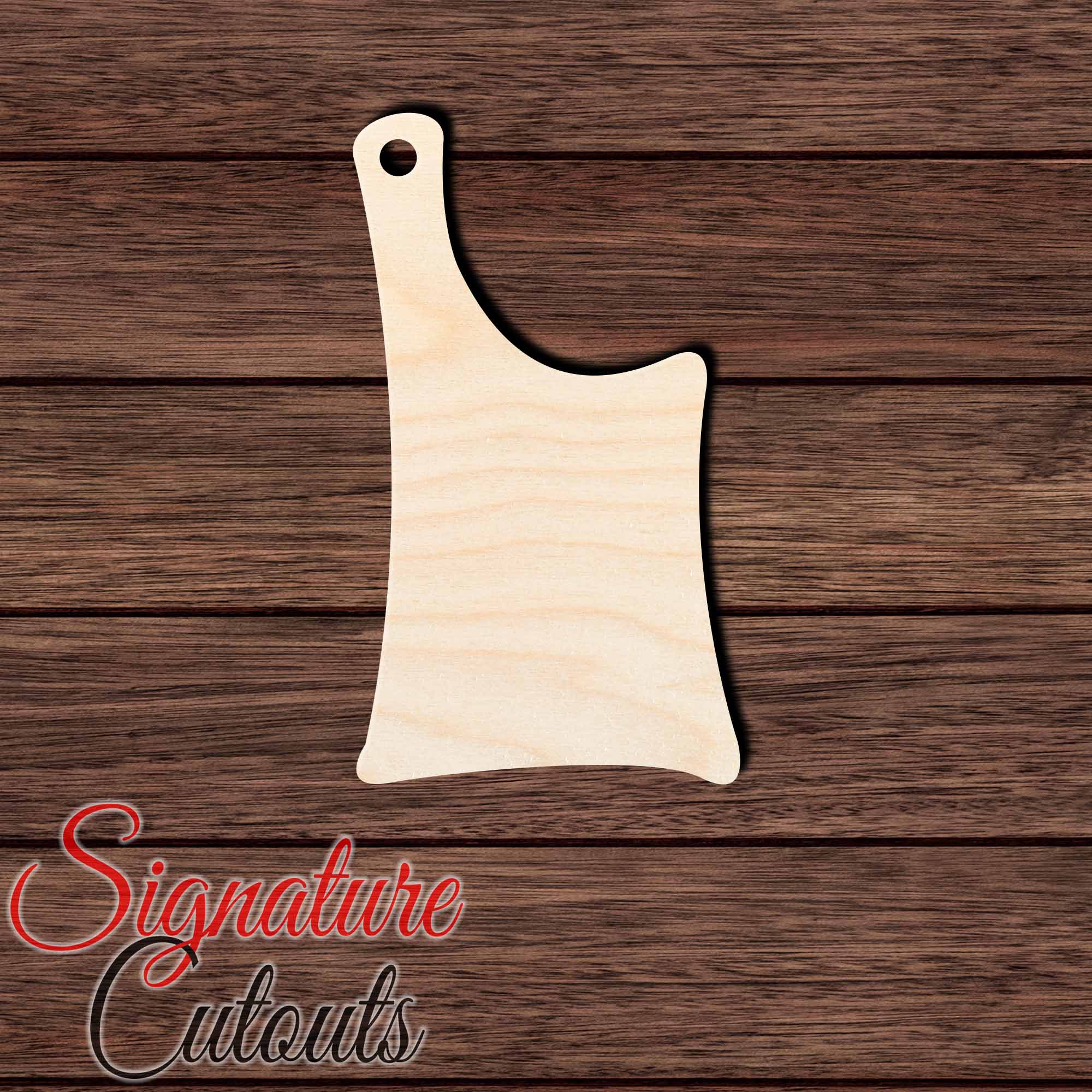 Cutting Board 014 Shape Cutout in Wood, Acrylic or Acrylic Mirror - Signature Cutouts