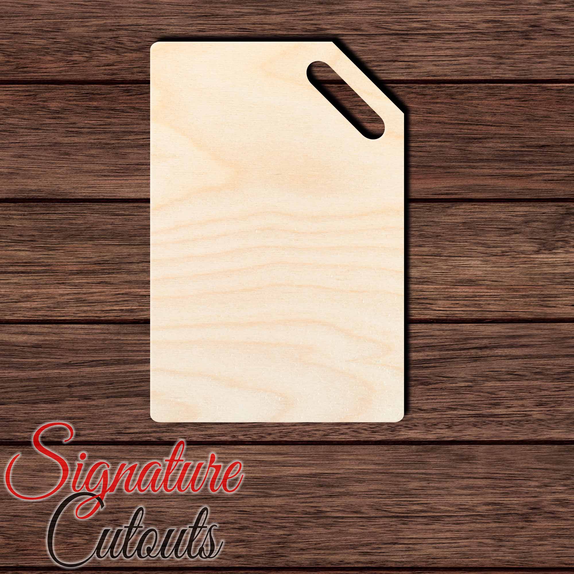 Cutting Board 020 Shape Cutout in Wood, Acrylic or Acrylic Mirror - Signature Cutouts