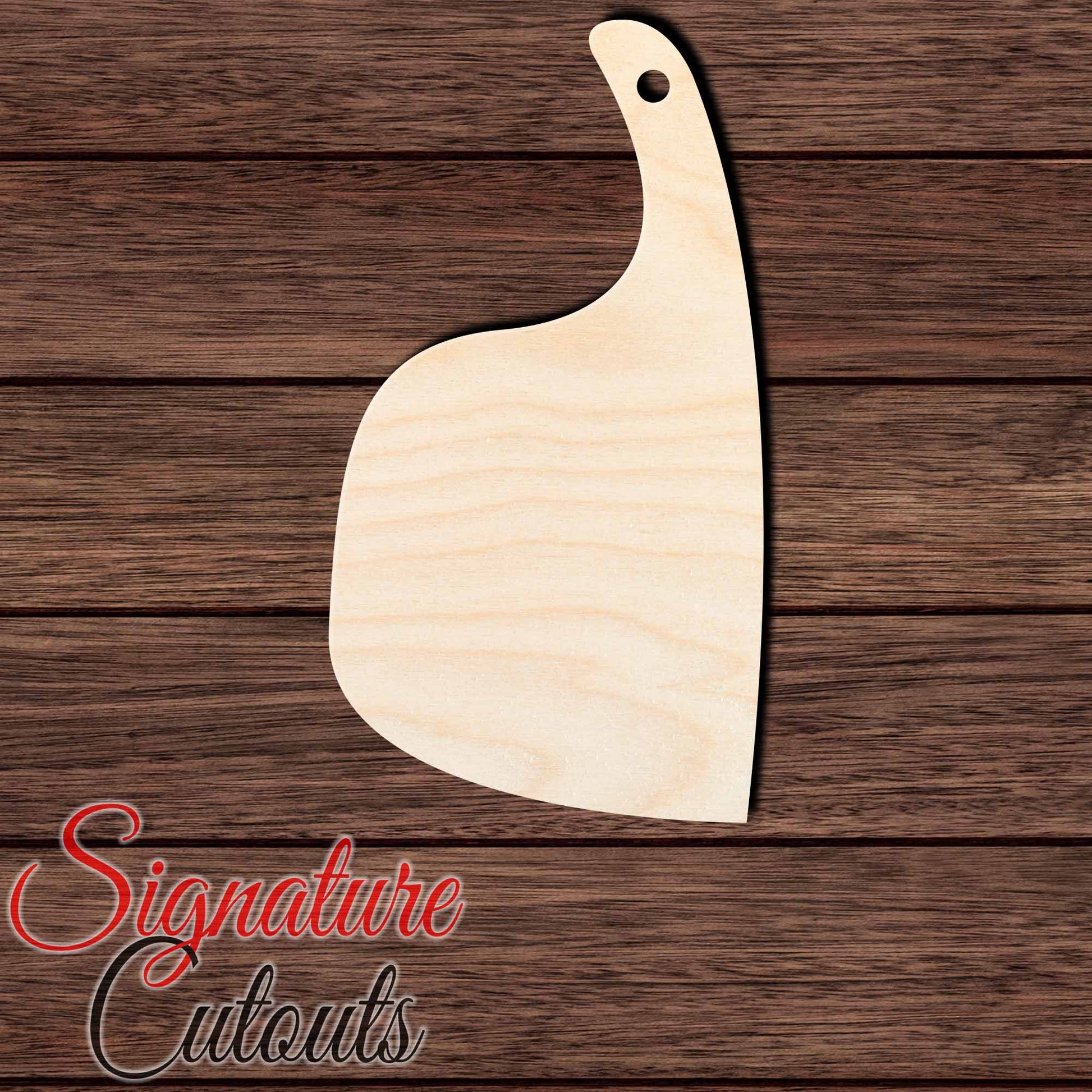 Cutting Board 040 Shape Cutout in Wood, Acrylic or Acrylic Mirror - Signature Cutouts