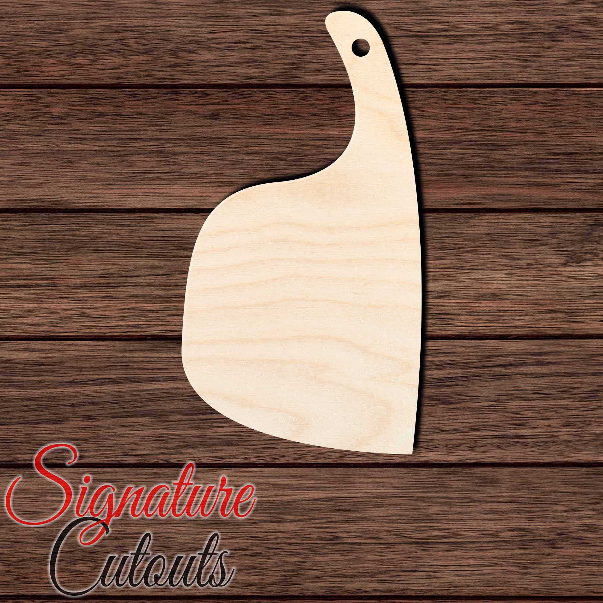 Cutting Board 040 Shape Cutout in Wood, Acrylic or Acrylic Mirror - Signature Cutouts