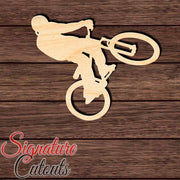 Cycling 001 Shape Cutout in Wood, Acrylic or Acrylic Mirror - Signature Cutouts